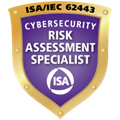 ISA/IEC 62443 Cybersecurity Risk Assessment Specialist badge